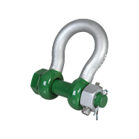 G-5143 Green Pin Fixed Nut Polar Shackles Product Render 2